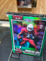 Jeremiyah Love -Rookie Green Refractor 43/99- (Topps, NFL Flagship 2026)
