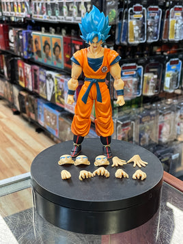 SS God SS Son Goku (Bandai SH Figuarts , Dragon Ball Z) **COMPLETE** - Bitz & Buttons