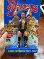 Stone Cold Steve Austin (LJN WWE Superstars, Mattel) SEALED - Bitz & Buttons