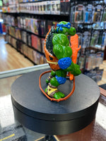 Cave Turtle Leo & Dingy Dino (Vintage TMNT Ninja Turtles, Playmates) COMPLETE - Bitz & Buttons