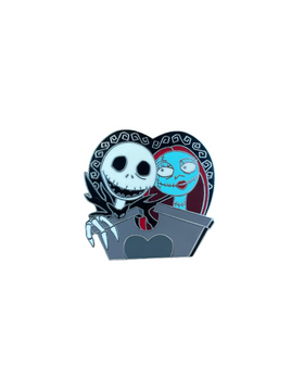 Jack & Sally Tombstone Heart (Walt Disney World, Pin Traders) - Bitz & Buttons