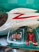 Mach 5 Playset with Spindle Chim Chim (Vintage Speed Racer, Resaurus) NEW - Bitz & Buttons