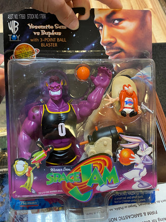 Yosemite Sam & Bupkus (Vintage Space Jam, Playmates) SEALED - Bitz & Buttons
