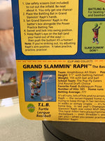 Grand Slammin Raphael 0132 (Vintage TMNT Ninja Turtles, Playmates) Sealed