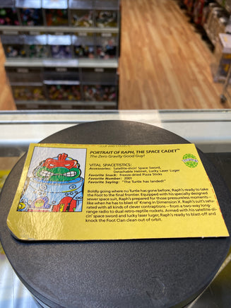 Space Cadet Raphael with File Card (Vintage TMNT Ninja Turtles, Playmates) COMPLETE - Bitz & Buttons