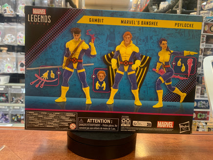 X-Men: Gambit Banshee Psylocke 3 pack (Marvel Legends, Hasbro) SEALED - Bitz & Buttons