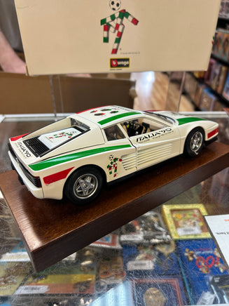 World Cup Ferrari Testarossa 1984 Diecast (Vintage Burago, Italia 90) Open Box - Bitz & Buttons