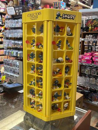 Smurf Collectors Center Display with 75+ Figures  (Vintage PEYO, Schleich) - Bitz & Buttons