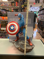 Avengers Assemble Captain America Statue (Marvel, SideShow) Open Box