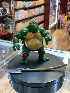 Sumo Raphael with Staff (Vintage TMNT Ninja Turtles, Playmates) - Bitz & Buttons