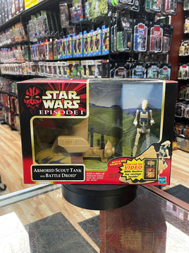 Armored Scout Tank With Battle Droid (Vintage Star Wars, Hasbro) SEALED - Bitz & Buttons
