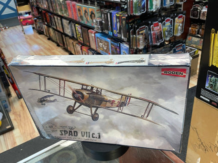 SPAD VII c.1 World War 1 Plane 1:32 #604 (Roden, Model Kit) SEALED - Bitz & Buttons