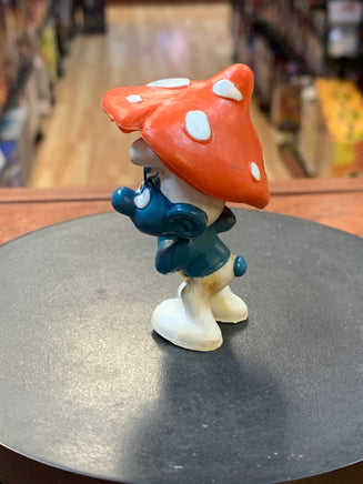 Mushroom 20118 Smurf (Vintage PEYO, Schleich) - Bitz & Buttons