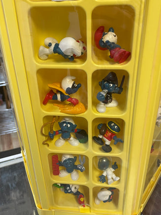 Smurf Collectors Center Display with 75+ Figures  (Vintage PEYO, Schleich) - Bitz & Buttons