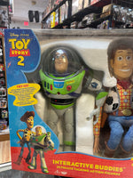Interactive Buddies Buzz & Woody (Vintage Toy Story, Think Way) **SEALED**