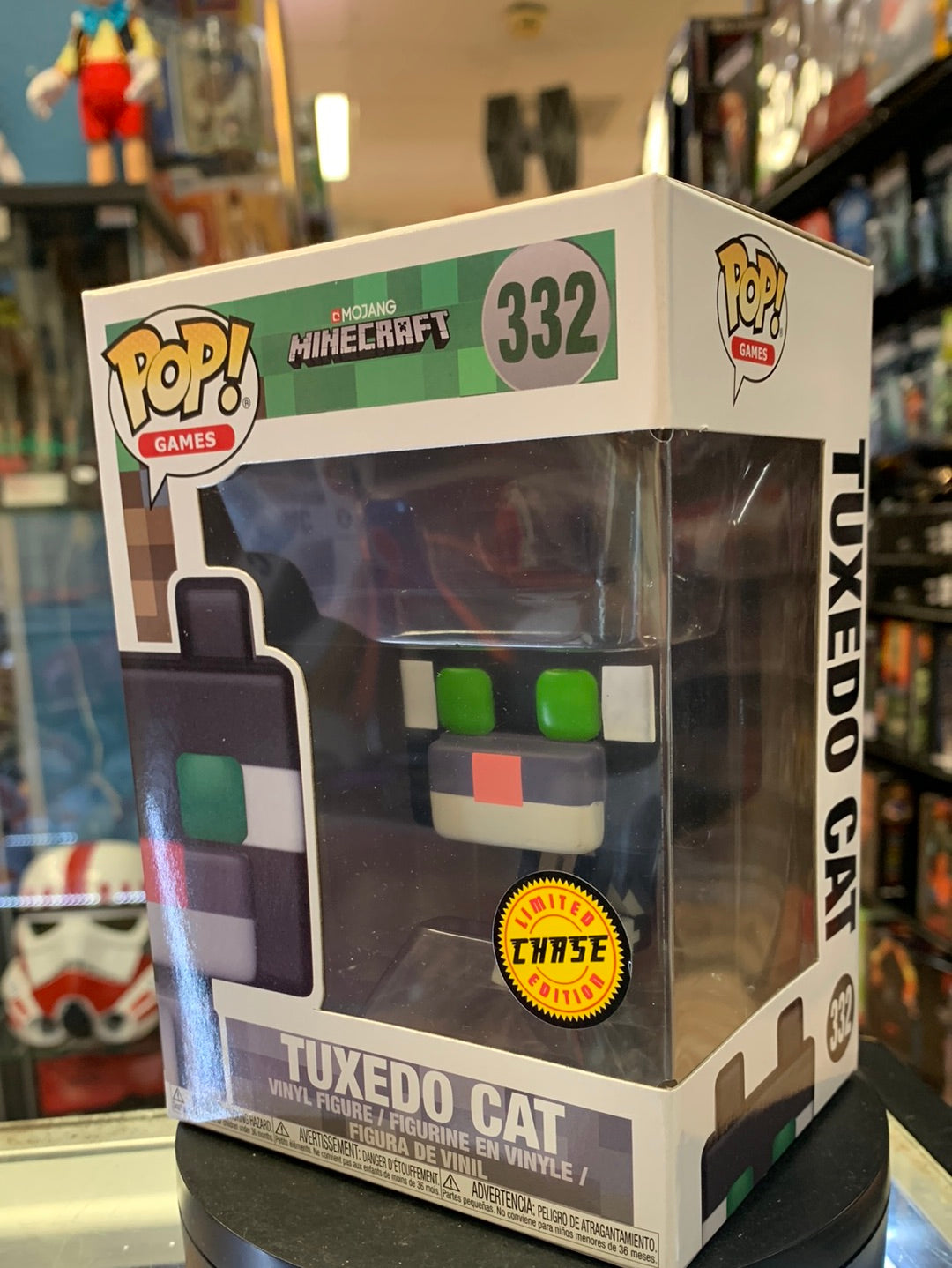 Funko pop Games- Minecraft Tuxedo Cat Chase with Pop Protector –  Kollectibles by the kirb
