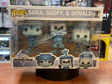 Kingdom Hearts Sora Goofy Donald 3 Pack (Funko Pop, Disney) EXCLUSIVE - Bitz & Buttons