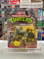 1988 Rocksteady Soft Head (TMNT Mutant Ninja, Playmates) GRADE: 70+