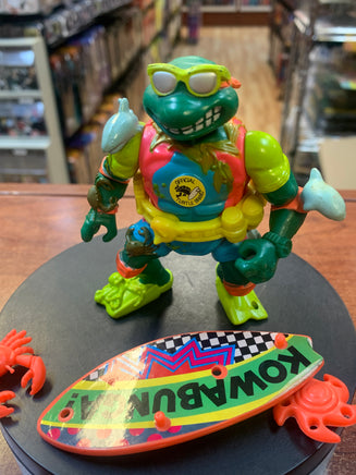 Surfer Michaelangelo (Vintage TMNT Ninja Turtles, Playmates) **COMPLETE** - Bitz & Buttons