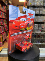Lightning McQueen With Rusteze Sign (Pixar Cars, Mattel Diecast) - Bitz & Buttons