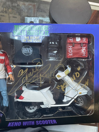 Keno W/ Scooter Signed by Ernie Reyes (NECA, TMNT Ninja Turtles) SEALED - Bitz & Buttons