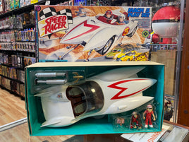 Mach 5 Playset with Spindle Chim Chim (Vintage Speed Racer, Resaurus) NEW - Bitz & Buttons