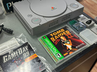 PS1 Boxes Console Lot with Tomb Raider (Sony Playstation 1, Vintage Video Games)