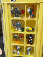 Smurf Collectors Center Display with 75+ Figures  (Vintage PEYO, Schleich) - Bitz & Buttons