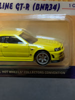Nissan Skyline GT-R BNR34 Yellow (Hot Wheels Collectors Convention, Mattel) SEALED