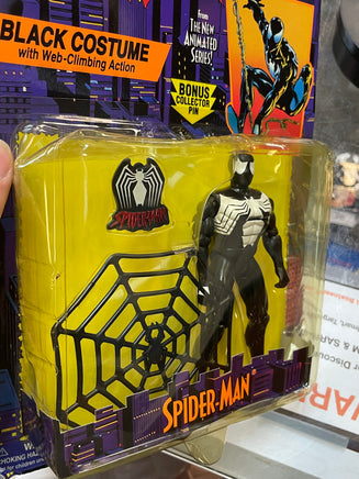 Black Costume Spider-Man (Vintage Marvel Superheroes, Toy Biz) SEALED - Bitz & Buttons