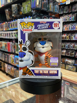Tony the Tiger Surfing #191 (Funko Pop, Frosted Flakes) - Bitz & Buttons