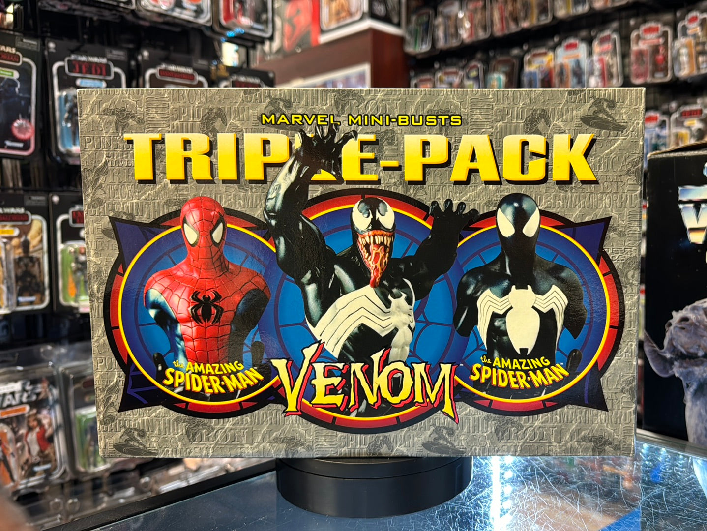 Bowen set of top 3 Spiderman Venom busts