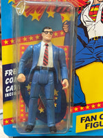 Clark Kent on Custom Card (Vintage Super Powers, Kenner) COMPLETE - Bitz & Buttons