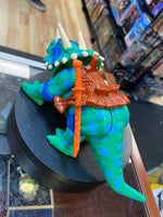 Cave Turtle Leo & Dingy Dino (Vintage TMNT Ninja Turtles, Playmates) COMPLETE - Bitz & Buttons