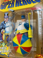 Penguin with Umbrella Missles (VIntage DC Superheroes, Toybiz) SEALED - Bitz & Buttons