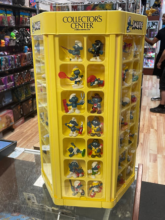 Smurf Collectors Center Display with 75+ Figures  (Vintage PEYO, Schleich) - Bitz & Buttons