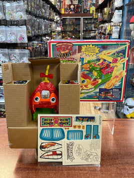 Pizza Skimmin’ Jetboat 1994 (Vintage TMNT Teenage Ninja Turtles, Playmates) **New OPEN BOX** - Bitz & Buttons