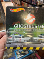 Ecto-1 & Ecto-1A (Ghostbusters, Hot Wheels, Mattel) NEW/OPEN BOX - Bitz & Buttons