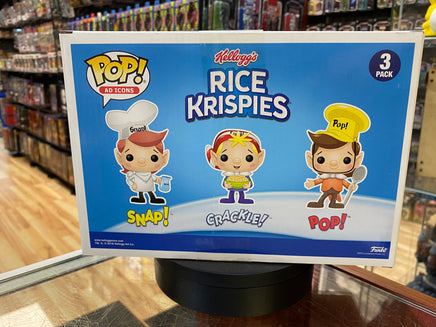 Snap Crack Pop Rice Krispies 3 Pack (Funko Pop, Ad Icons) EXCLUSIVE - Bitz & Buttons