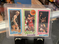 Larry Bird & Magic Johnson Rookie Card (Topps NBA, Lakers Celtics) Separated