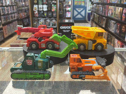 Transformers Build Team (Robots In Disguise, Heavyload, Hightower, Wedge, Grimlock) COMPLETE SET - Bitz & Buttons