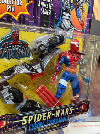 Cyborg Spider-Man High Tech Armor (Vintage Marvel Superheroes, Toy Biz) SEALED - Bitz & Buttons