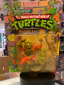 Muckman & Joe Eyeball 0108  (Vintage TMNT Ninja Turtles, Playmates) Sealed