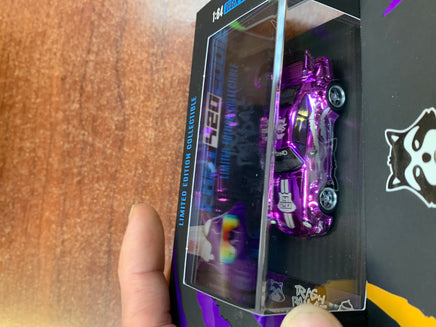 RWB Porsche 930 Purple Diecast 1/64 (NVRLAND Collectibles, Trash Panda's ) SEALED - Bitz & Buttons