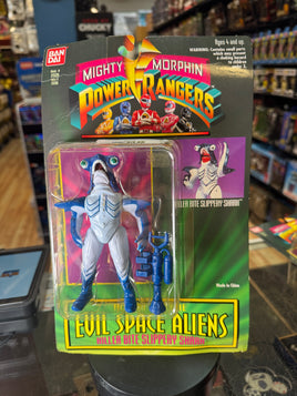 Slippery Shark Evil Space Aliens (Vintage MMPR Power Rangers, Bandai) SEALED - Bitz & Buttons