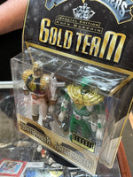 White & Green Ranger GOLD TEAM (Vintage MMPR Power Rangers, Bandai) **SEALED** - Bitz & Buttons