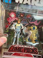 Luke Skywalker & R2-D2 #4 (Star Wars Comic Packs, Dark Horse, Hasbro) SEALED - Bitz & Buttons