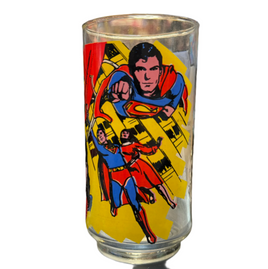 Superman & Lois Lane Flying (Vintage Glass, Superman The Movie)