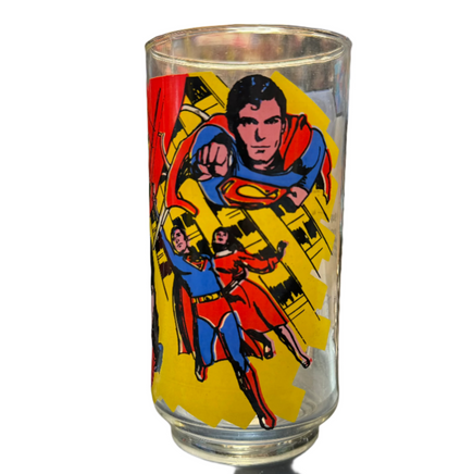 Superman & Lois Lane Flying (Vintage Glass, Superman The Movie) - Bitz & Buttons