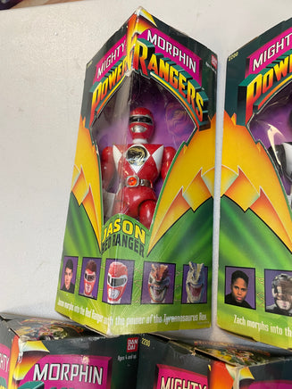 Mighty Morphin 8" Set of 5 (Vintage MMPR Power Rangers, Bandai) SEALED - Bitz & Buttons